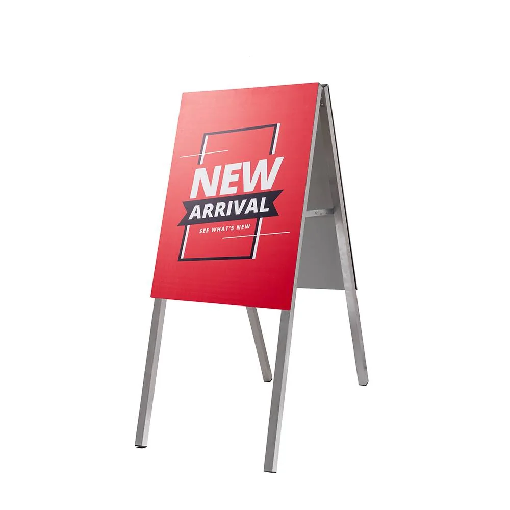 Satz Kundenstopper Stick-On DIN A2 Beine und Universal Klettverschluss
