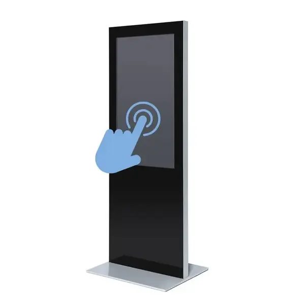 Digitale Infostele Slim Mit 50" Samsung-Bildschirm und Touch-Folie
