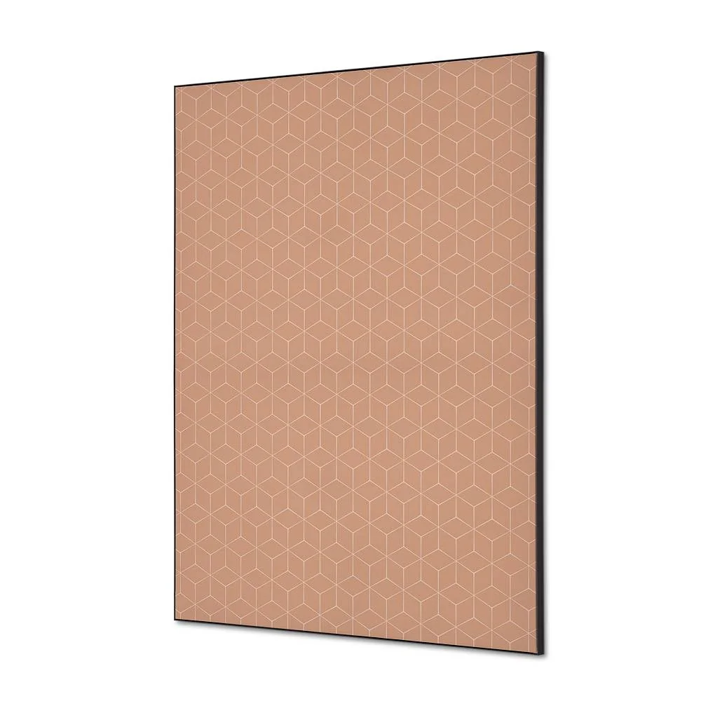 Spannstoff Wanddekoration SET A1 Hexagon Beige