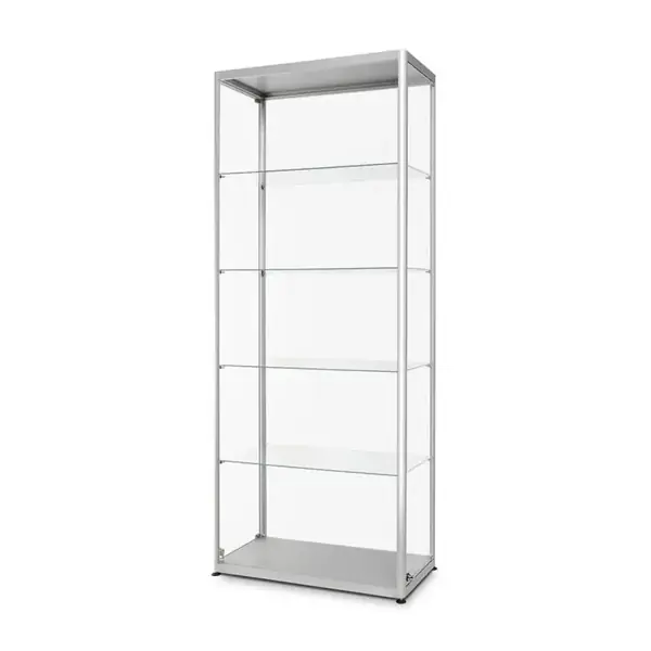 Glasvitrine 800x1984x400 silber