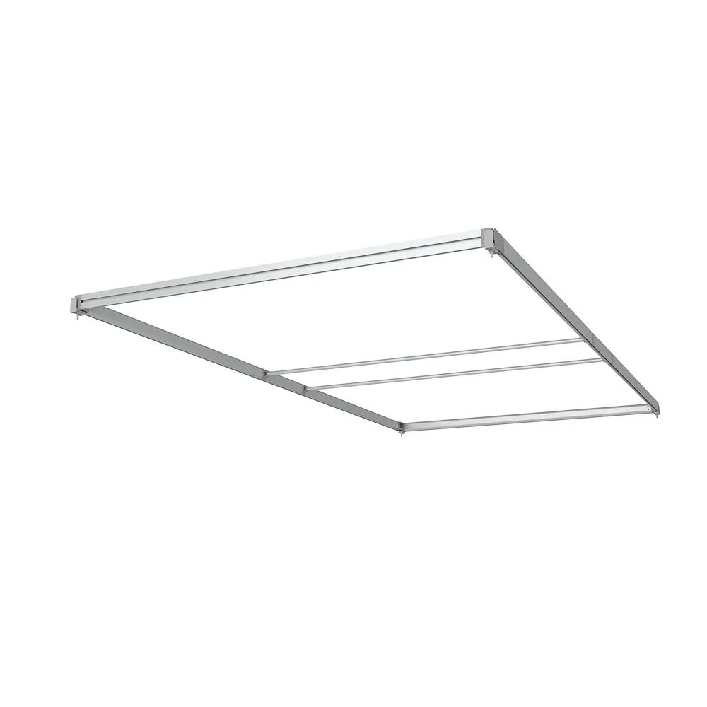 FlexFrame Dach 120 x 230 cm Silber (inkl. Extension Set 30 cm)