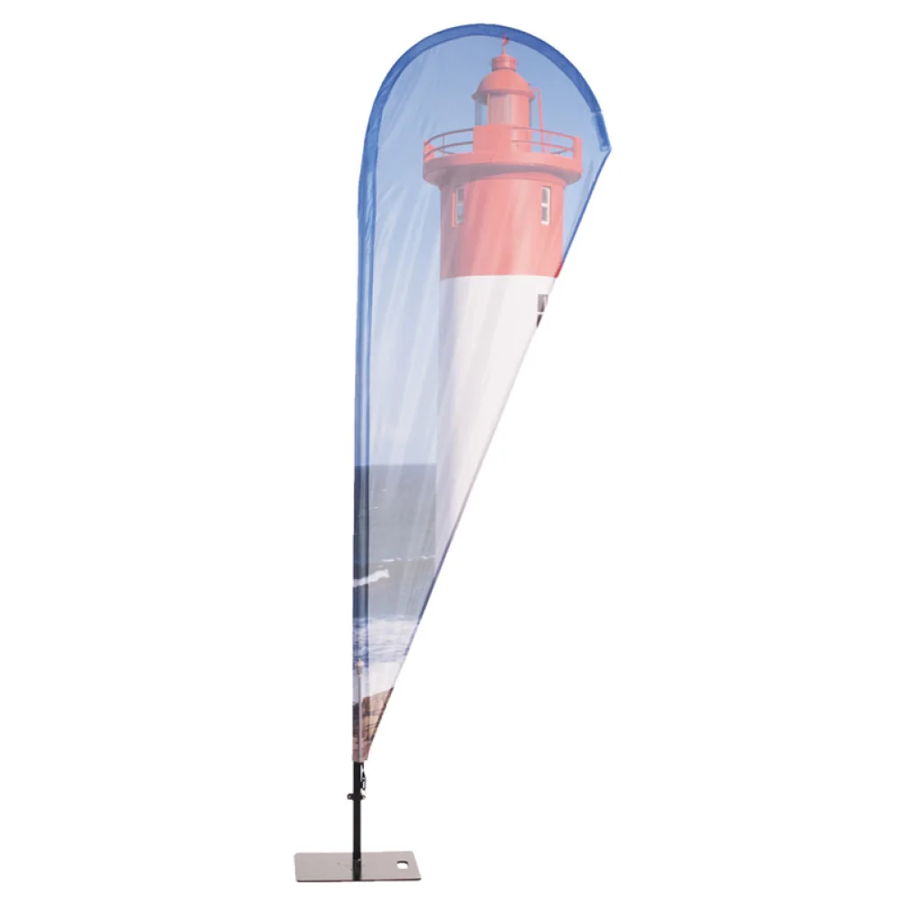 Beachflag Alu TropfenForm 190cm Druck