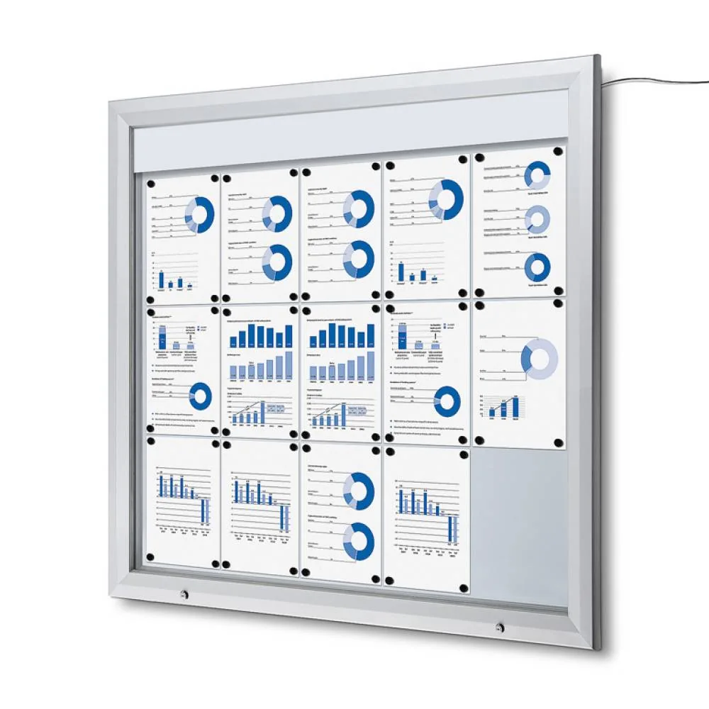 Schaukasten Außen Premium 15xA4 LED