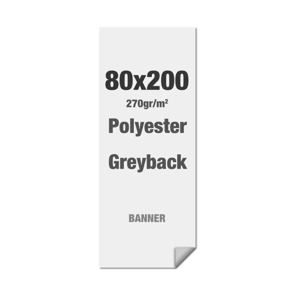Polyester-Greyback 270 g/m2 80 x 200 cm PVC-Frei