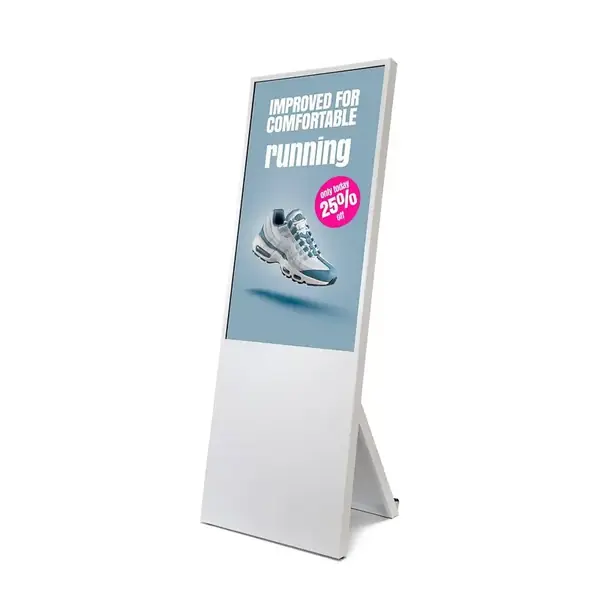 Digitaler Kundenstopper Spectrum 43" mit Samsung-Bildschirm Weiß