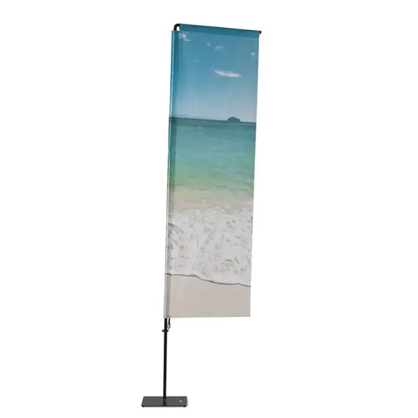 Beachflag Alu QuadratForm 240cm Gesamthöhe mit luxuriöser Tasche