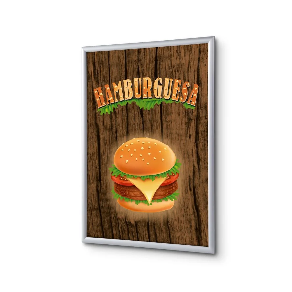 Klapprahmen A1 Komplettset Burger Spanisch
