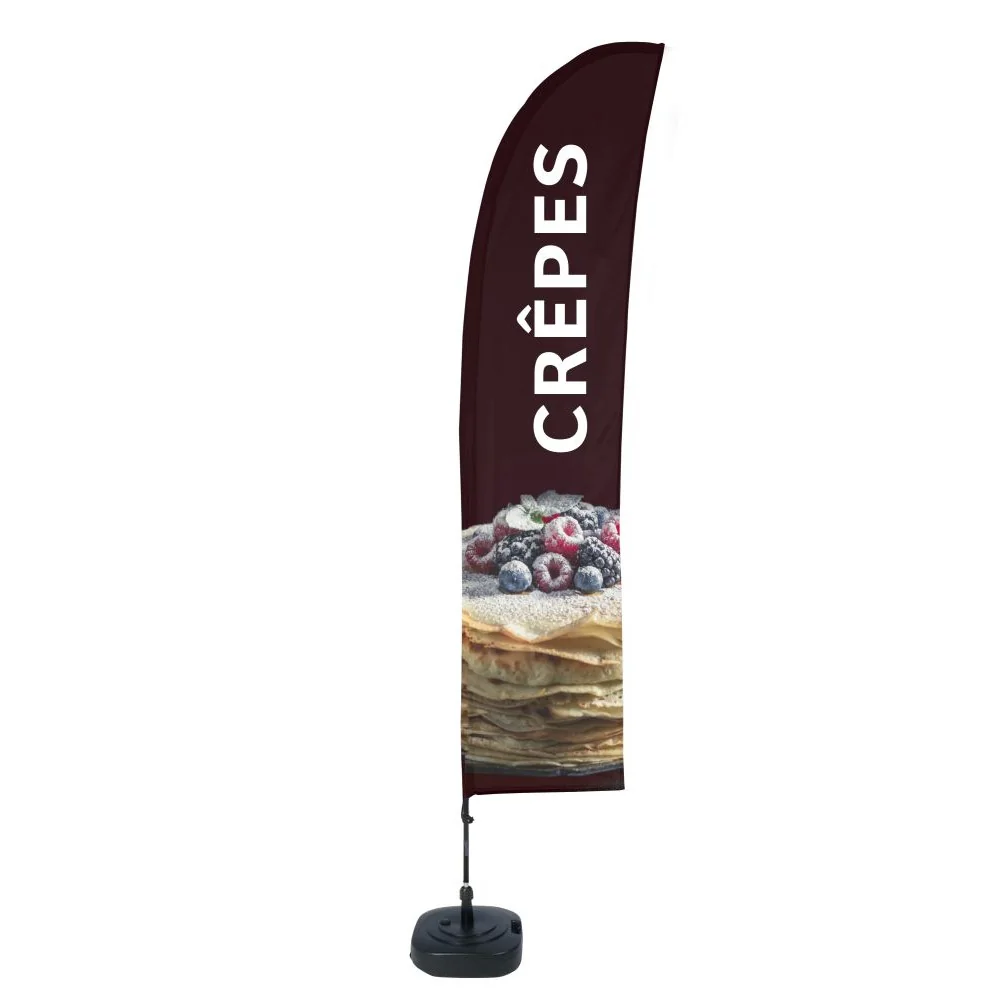 Beach Flag Budget Wind Complete Set Pancakes French
