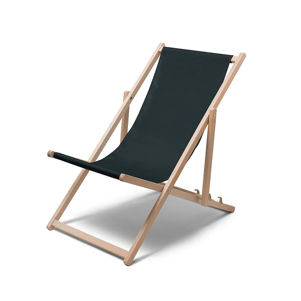 Liegestuhl Relax Classic Schwarz