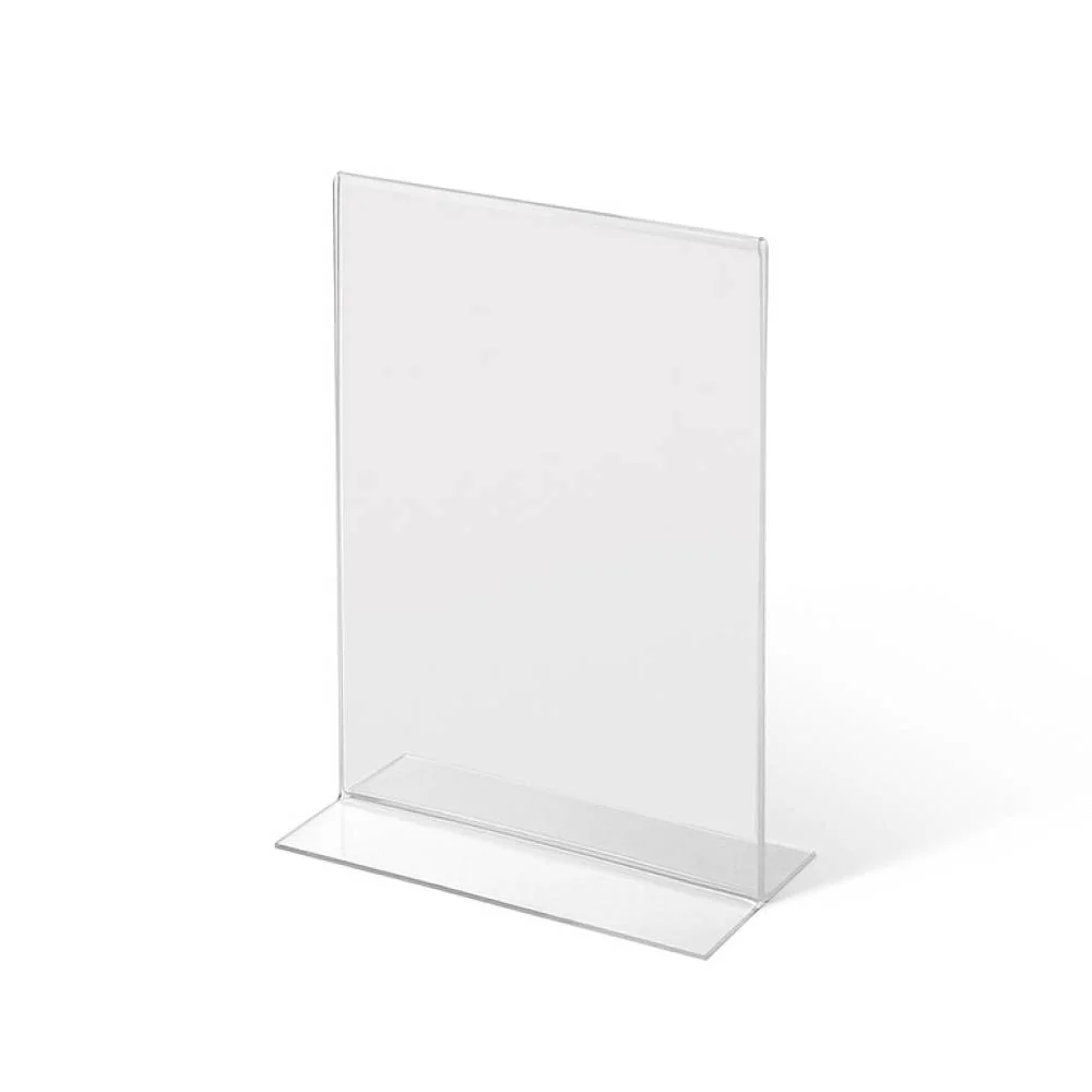 Acrylaufsteller in T-Form DIN A5 hoch