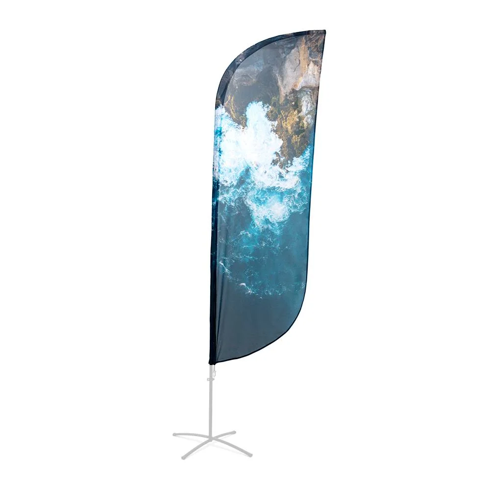Beachflag Alu Paddelform 165cm Druck Öko