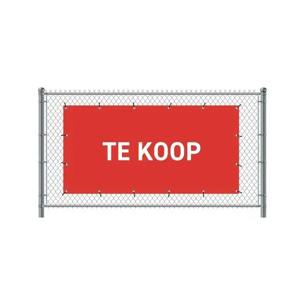 Zaun-Banner 200 x 100 cm Zu Verkaufen Holländisch Rot